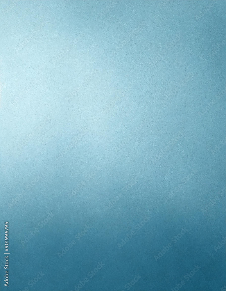 Aufkleber Serene Sky Blue Textured Background with Subtle Gradient and Gentle Grain Effect. Ideal for Graphic Design, Marketing, and Digital Art Projects. Vertical Banner Wallpaper With Copy Space