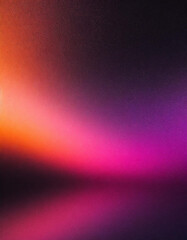 Naklejka premium Vibrant Gradient Abstract. Radiant Spectrum of Deep Violet, Luminous Pink, and Warm Orange Hues Blending Seamlessly into a Mesmerizing Digital Art Background. Vertical Banner Wallpaper With Copy Space