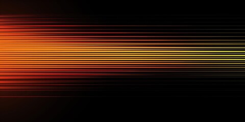 Thin horizontal orange and yellow gradient stripes on a black background.