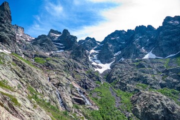 hiking the GR20 trail corsica island france