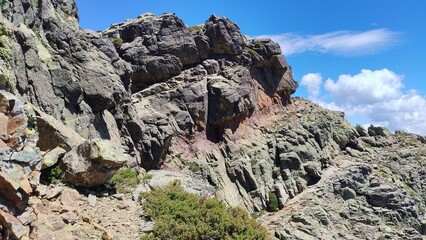 hiking the GR20 trail corsica island france