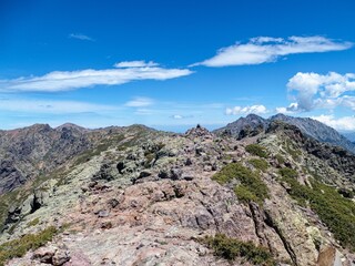 hiking the GR20 trail corsica island france