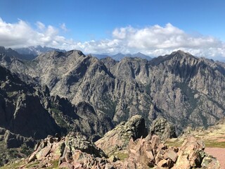 hiking the GR20 trail corsica island france