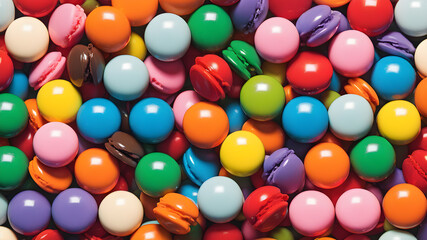 Candy bonbon icon symbol logo on white background. Generative AI