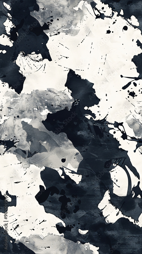 Aufkleber Monochrome abstract seamless pattern creating an artistic backdrop