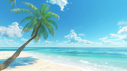 Fototapeta premium 熱帯のビーチの楽園