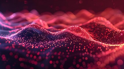 Futuristic point wave - Abstract background