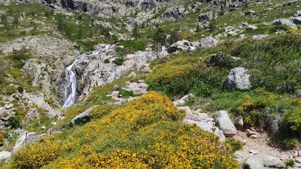 hiking the GR20 trail corsica island france