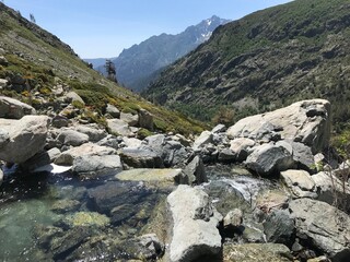 hiking the GR20 trail corsica island france