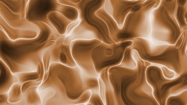 Abstract brown liquid texture with flowing waves, perfect for backgrounds, designs, and artistic projects needing a unique and organic touch