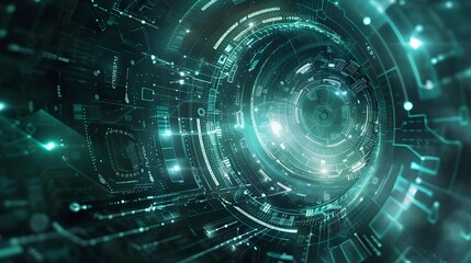 Obraz premium Abstract tech background design