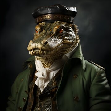 portrait of a alligator
