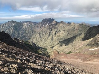 hiking the GR20 trail corsica island france