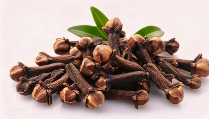 Obraz premium a lots&nbsp;clove plant isolated on white background.