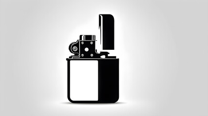 Lighter logo symbol on white background. Generative AI