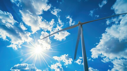 Anemometer type on a windmill under the sky