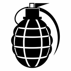 Hand Grenade Vector Illustration High-Impact Graphics for Military and Tactical Designs