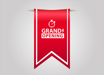 red flat sale web banner for grand opening banner and poster