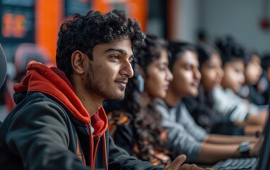 Students focus intently on coding exercises during a hands-on workshop designed to enhance their programming skills