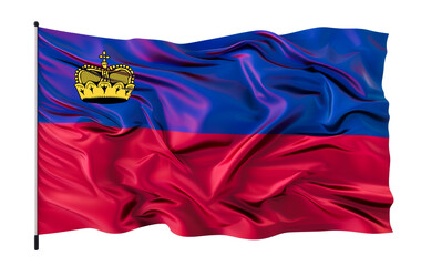 Waving Flag of Liechtenstein