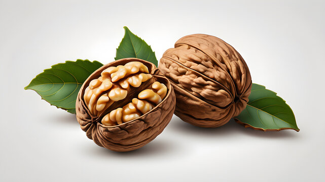 Walnut logo symbol on white background. Generative AI