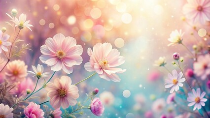 Beautiful and dreamy floral backgrounds with soft colors and delicate flowers , dreamy, floral, flowers, backgrounds, soft