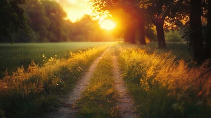 Fototapeta premium Free good morning scene wallpaper background photo