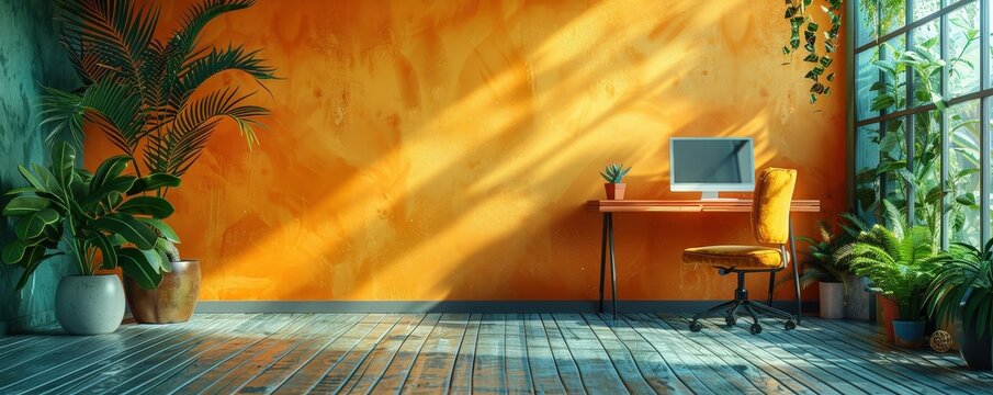 Home office with shared space for parent and child, flexibility efficiency family, collaborative work environment.