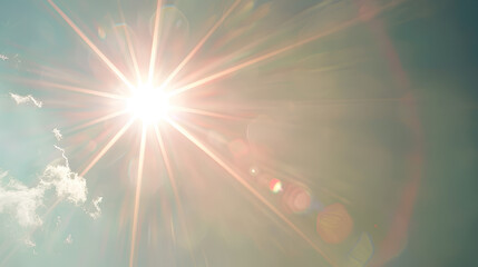 Fototapeta premium Effect solar sunlight lens flare 