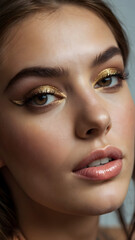 pretty woman up close face