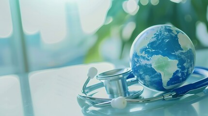 Medical hub Healthcare business Health tourism and international medical travel insurance Medical business cooperation Healthcare and medicine on global network : Generative AI