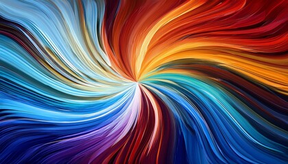 Fototapeta premium A vibrant abstract swirl of colors blending harmoniously, evoking a sense of tranquility and creative inspiration.
