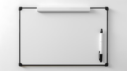 Sleek Whiteboard Ready for Use in Your Creative Workspace