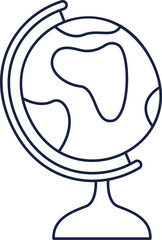 Globe School Accessory Doodle