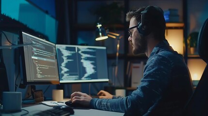 Computer science teacher doing online tutoring telling students in online videocall about ways to fix computing bugs IT professional teaching disciples in webinar how to do programming : Generative AI