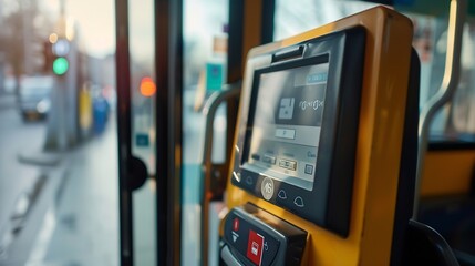 Problem with payment on bus NFC terminal for bank cards Payment not completed Bus with electronic validator Breakdown of terminal for accepting payments Introduction of cashless paymen : Generative AI