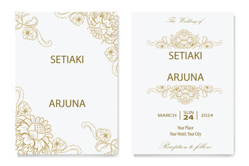 The Blooms Greenery Floral Foliage Ornament Corner Text Separator Elegance Frame for Invitations