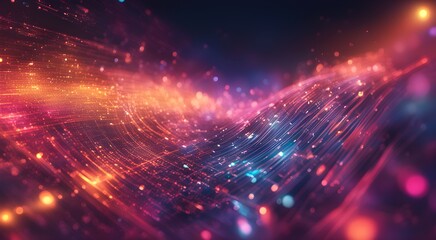 Fototapeta premium A colorful, abstract image with a purple