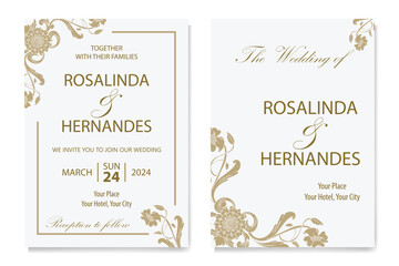 The Blooms Greenery Floral Foliage Ornament Corner Text Separator Elegance Frame for Invitations