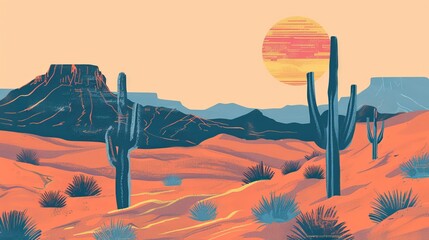 Landscape photography of Papago Park in Phoenix, Arizona.