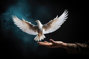 Obraz premium Celebration of International Day of Peace, striving for global unity, freedom from violence, harmony, urging nations, together to promote understanding, cooperation, peaceful resolution of disputes