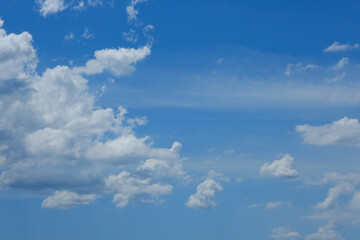 夏の青空と雲