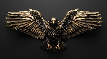 Obraz premium Golden eagle hawk. Portrait of a bird of prey photography