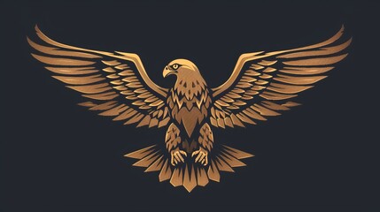 Obraz premium Golden eagle hawk. Portrait of a bird of prey photography