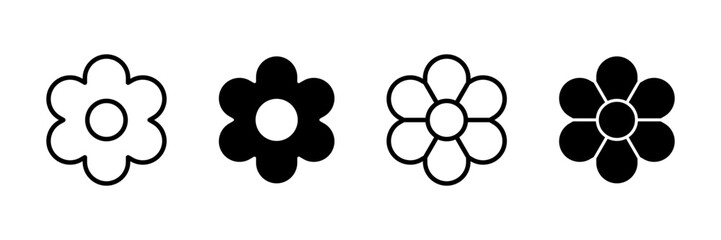 Flower icon vector isolated on white background. flower vector. flower symbols