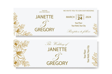 The Blooms Greenery Floral Foliage Ornament Corner Text Separator Elegance Frame for Invitations