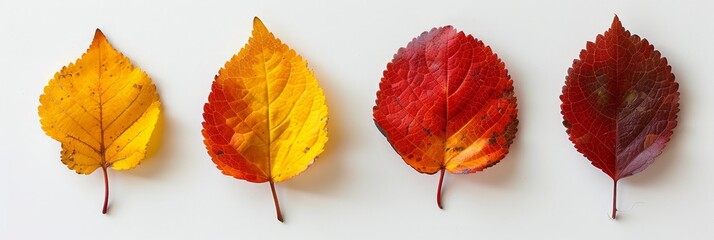 Obraz premium Autumn Leaves: Vivid Red, Orange, and Yellow