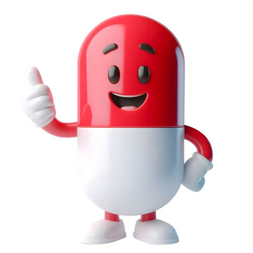 mascote 3d farm&aacute;cia