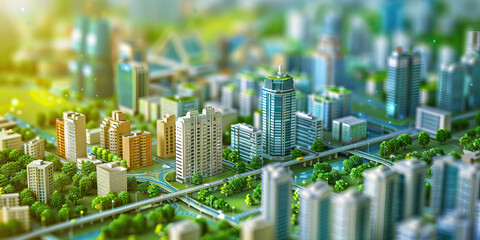 Urbanization and Infrastructure: How Urban Development Drives Growth in Cities - Visualize a scene where urbanization and infrastructure development in cities worldwide drive economic growth, improve 