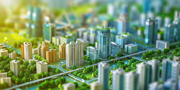 Urbanization and Infrastructure: How Urban Development Drives Growth in Cities - Visualize a scene where urbanization and infrastructure development in cities worldwide drive economic growth, improve 